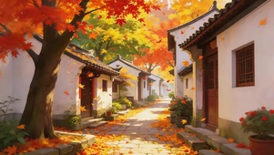 秋天的小巷