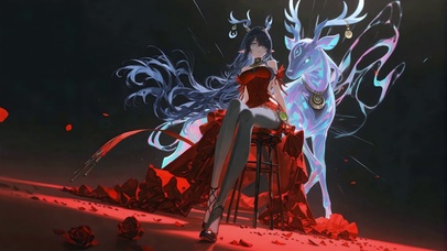 幻彩红裙菈乌玛