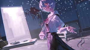 受伤的女孩