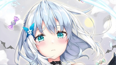 纯欲白发美少女