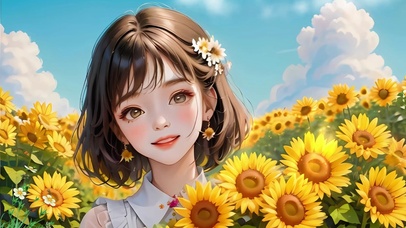 向日葵女孩