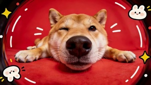 可爱镜头里的狗狗