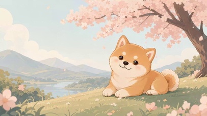 可爱小柴犬