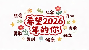 希望2026年的你