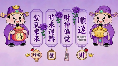 招财纳福紫气来