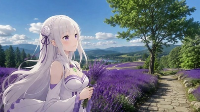 薰衣草田爱蜜莉雅