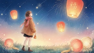 仰望星空的女孩