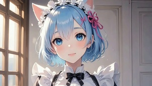 4K 猫耳二次元少女