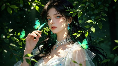 绿蝶少女