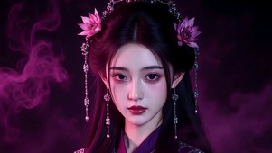 紫衣古装美女