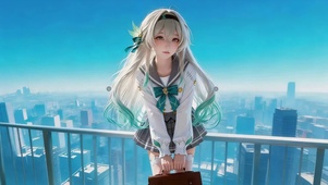 治愈可爱短裙女孩
