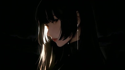 暗黑病娇美少女 侧颜