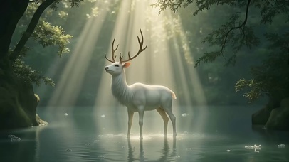 密林神鹿小白鹿