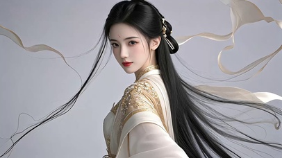 高清古风衣襟轻舞仙气美女
