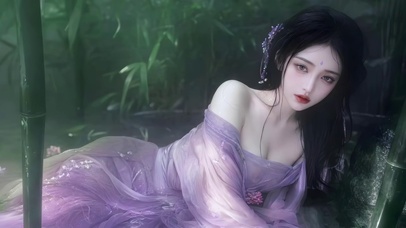 竹林清冷美人
