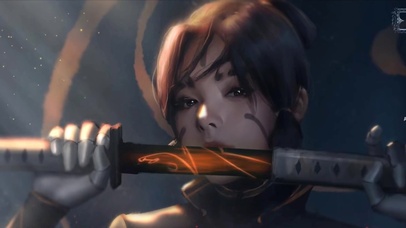 可爱清纯拔刀少女