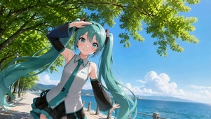 夏日海边初音未来