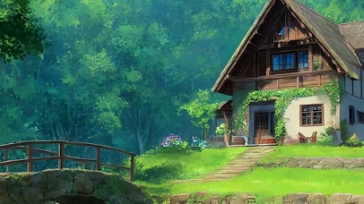 护眼绿景带鱼屏