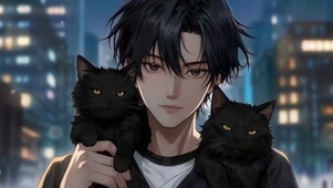 男孩与猫