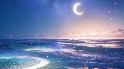 夜景星空带鱼屏