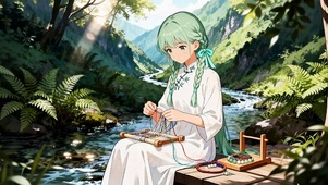 山谷编绳