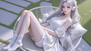 纯欲银发美女高清4k