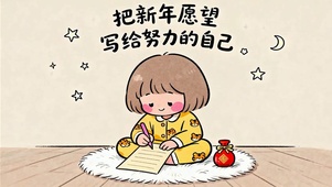 把新年的愿望写给自己