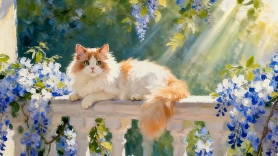 猫咪带鱼屏