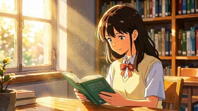 图书馆女生