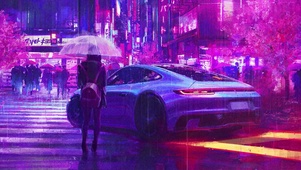 雨中女孩