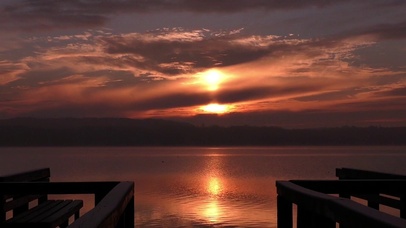 【4K】 霞光万道：海面夕阳