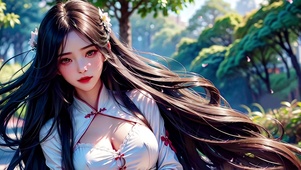 长发古风美女