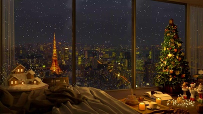 4K东京圣诞节温馨公寓