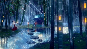 竹林神社少女