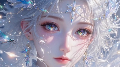 眼睛里有星星灵动美女