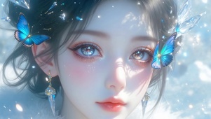 灵眸蝴蝶美女