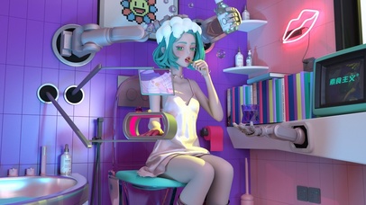 甜酷少女的清晨