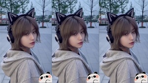 短发美女