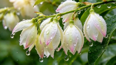 玉花垂露滴