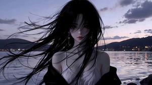海边美女