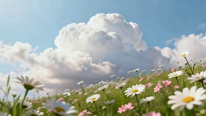 晴空花海