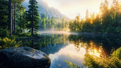 湖景