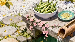 夏天流水带鱼屏