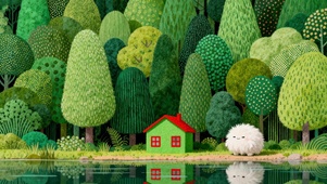 毛绒团子的湖畔小居