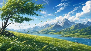 绿色自然风景