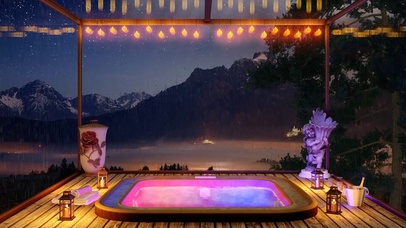 舒适的温泉小屋