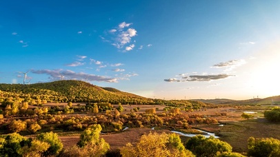 4K草原夕阳延时摄影动态壁纸
