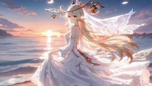 艾莉丝丨晚潮映纱丨