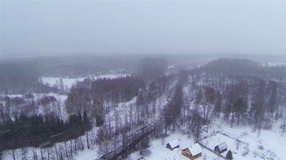 4K 高清 俄罗斯冰冻森林