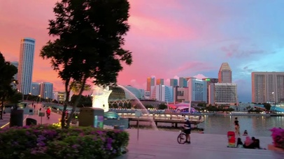 新加坡的粉色天空